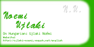 noemi ujlaki business card